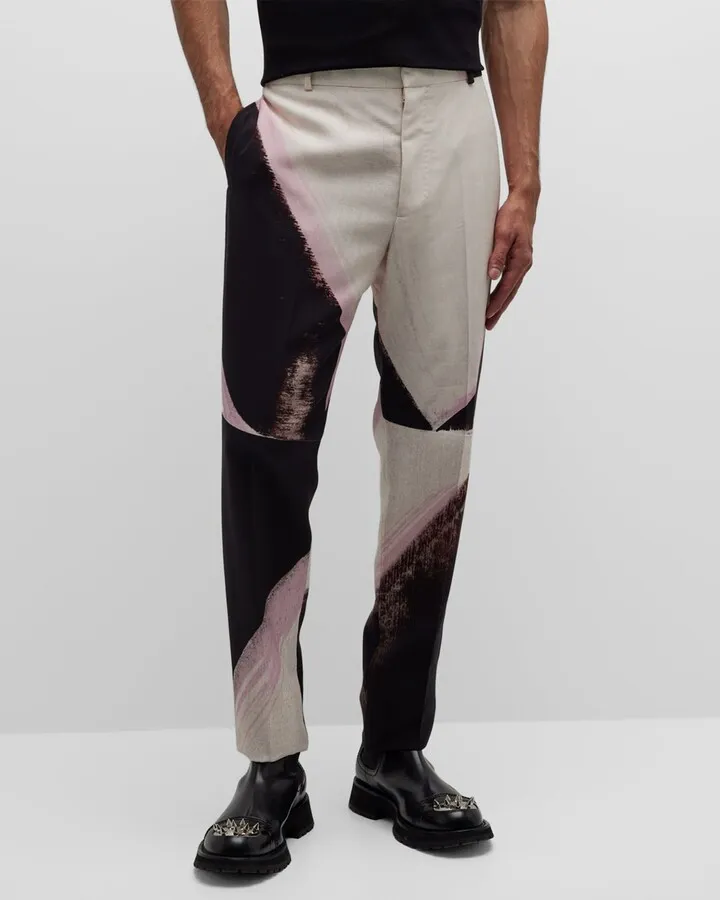 Men's Paint Roll Cigarette Trousers