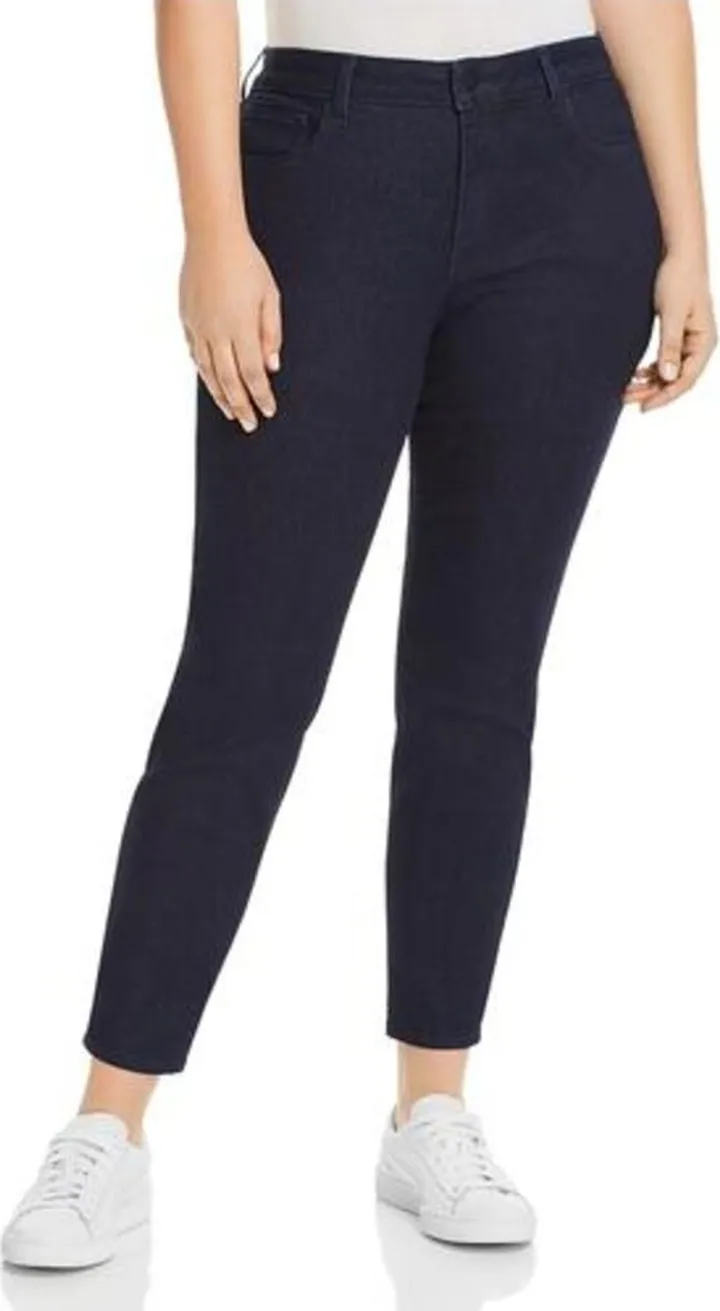 Petites Alina Womens Stretch Dark Wash Jeggings