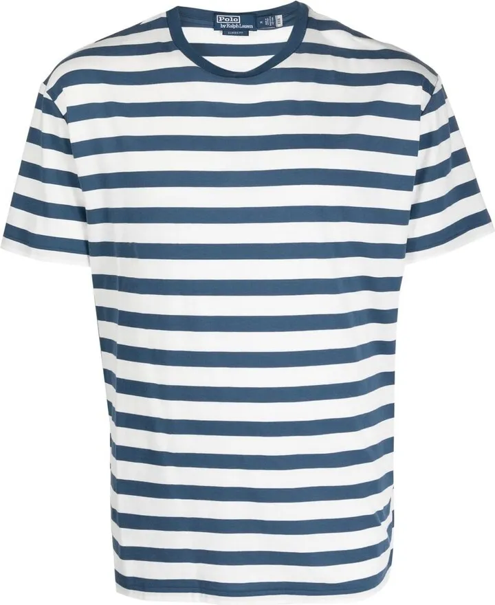 stripe-print T-shirt