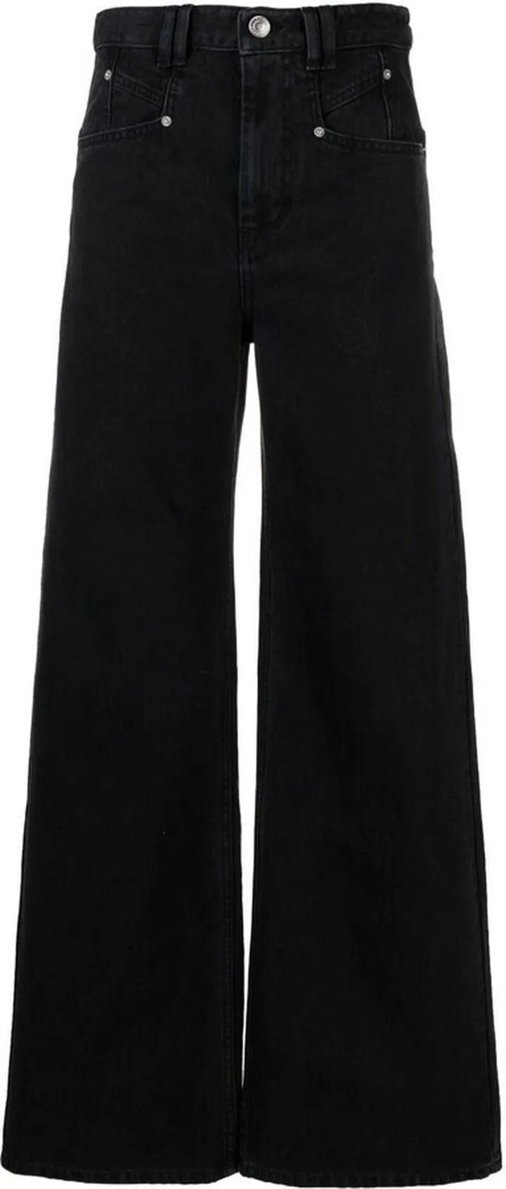 Black Lemony Wide-Leg Jeans