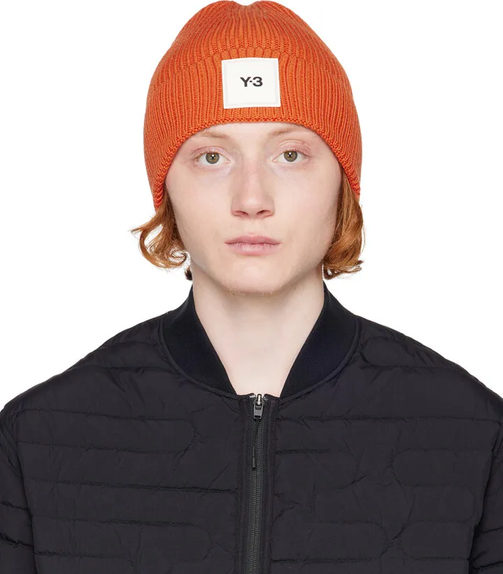 Y-3 Orange Classic Beanie