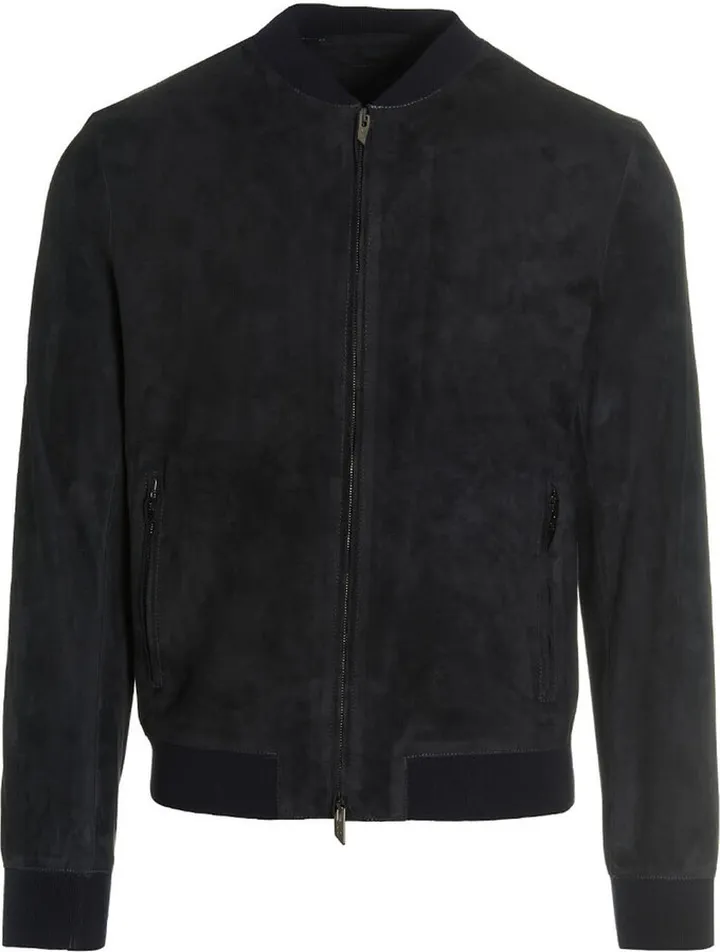 Suede Bomber Jacket