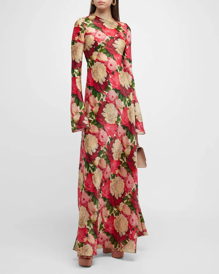 Wonderland Floral Long Sleeve Maxi Dress