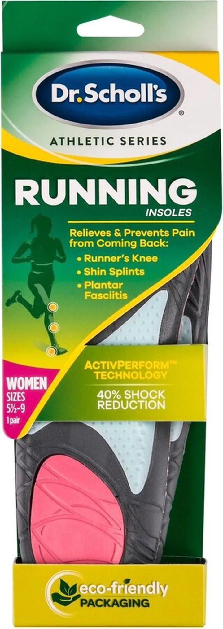 Dr. Scholl's Athletic Series Running Insoles for Women - Size (5.5-9)