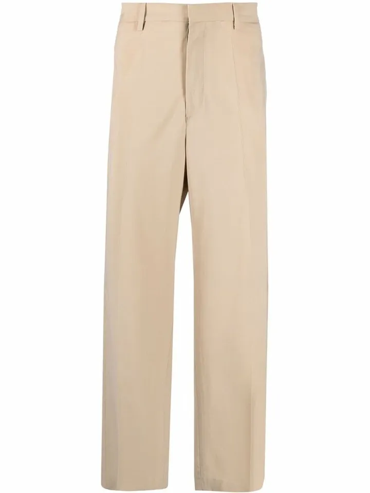 Cropped Straight-Leg Trousers