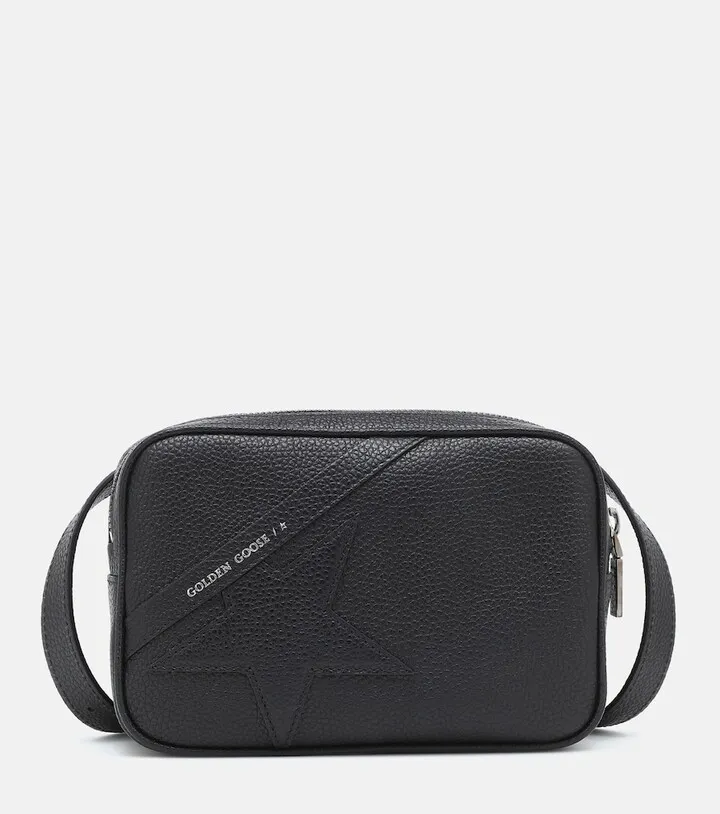 Star leather belt bag