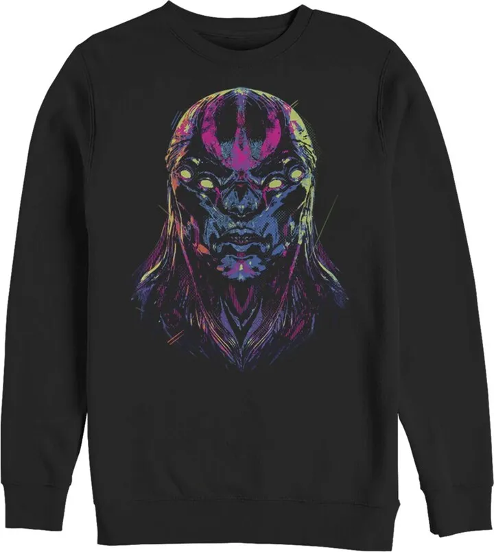 Men's Marvel Eternals Kro Devious Face Sweatshirt - Black - Medium