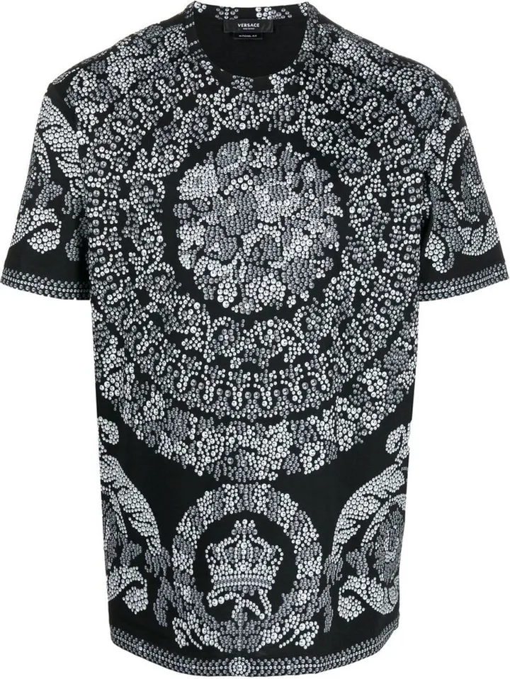 Barocco-print organic cotton T-shirt