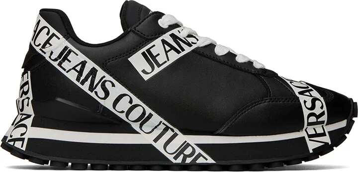 Versace Jeans Couture Black & White Spyke Sneakers