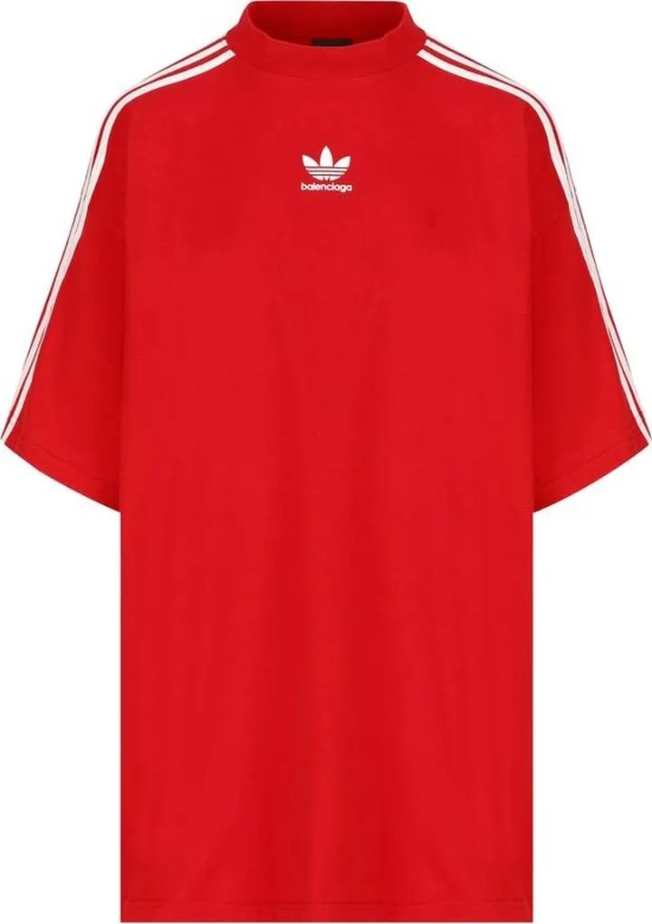 Balenciaga X Adidas Logo Printed Crewneck T-Shirt
