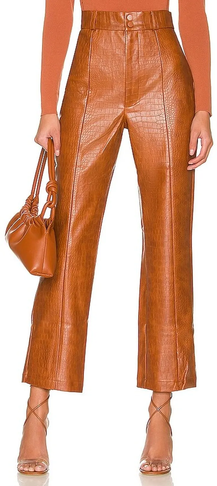 Croc Faux Leather Pant
