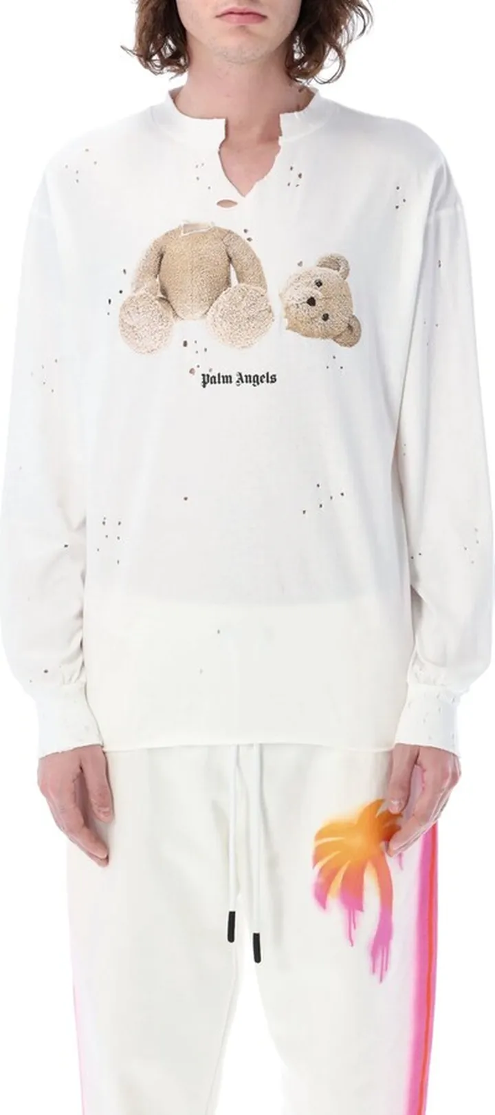 Pa Bear Ripped Long Sleeve Shirt