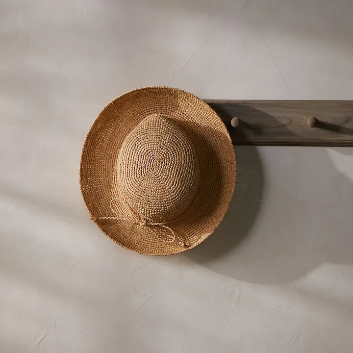 Rounded Raffia Sun Hat