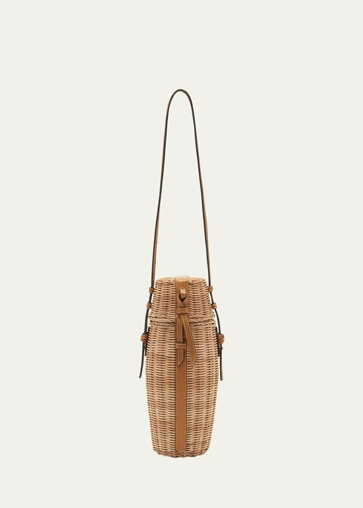 Meadow Straw Bottle Shoulder Bag