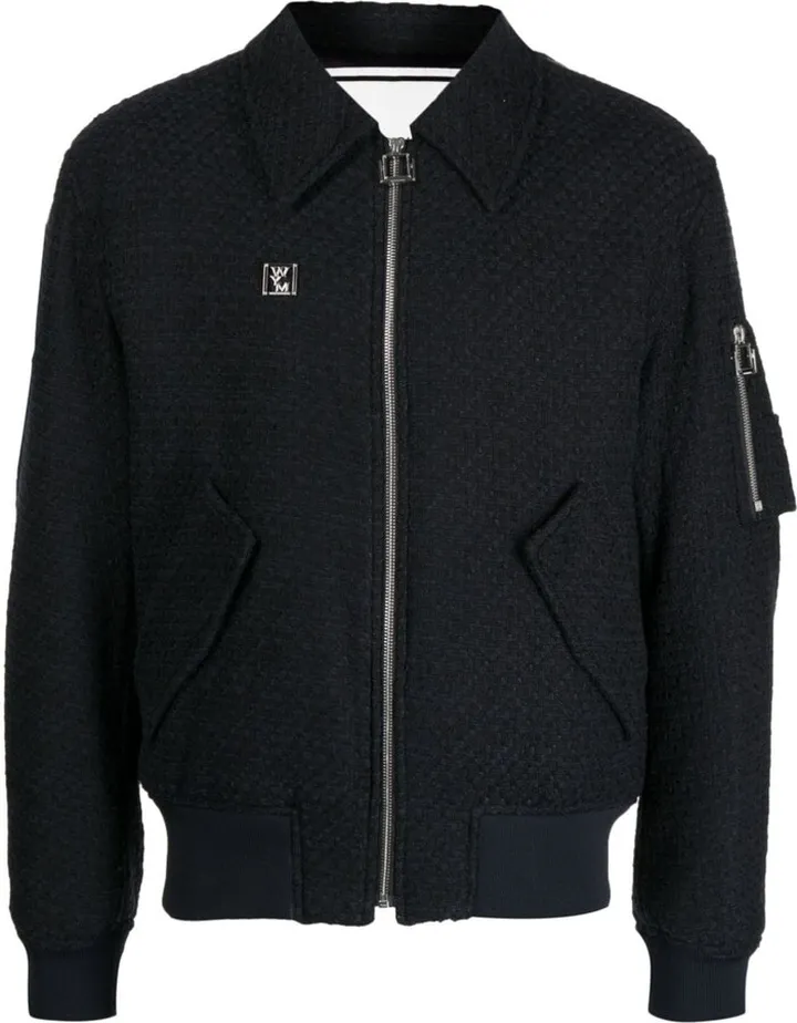 Cotton-Blend Tweed Bomber Jacket
