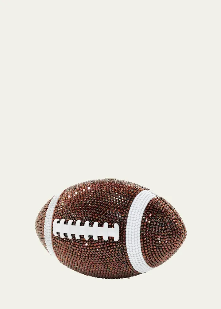 Crystal Football Minaudiere Bag