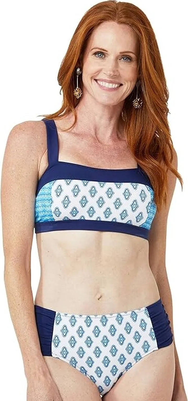 Cabana Life Seascape Bikini Top (Multicolored) Women's Swimwear