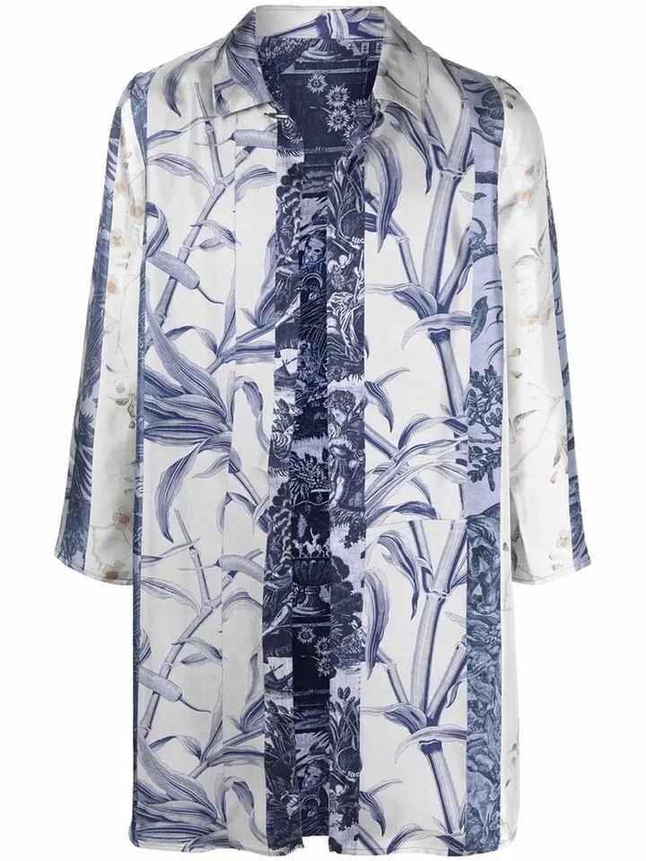 Aloe Silk Single-Breasted Coat