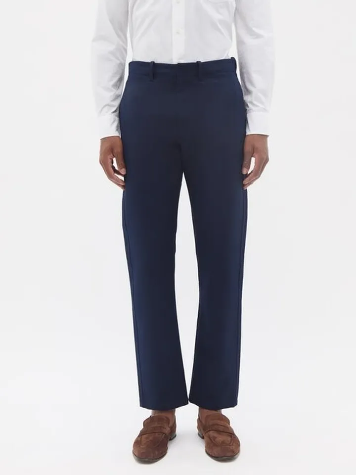 Rhys Cotton And Linen Straight-leg Trousers