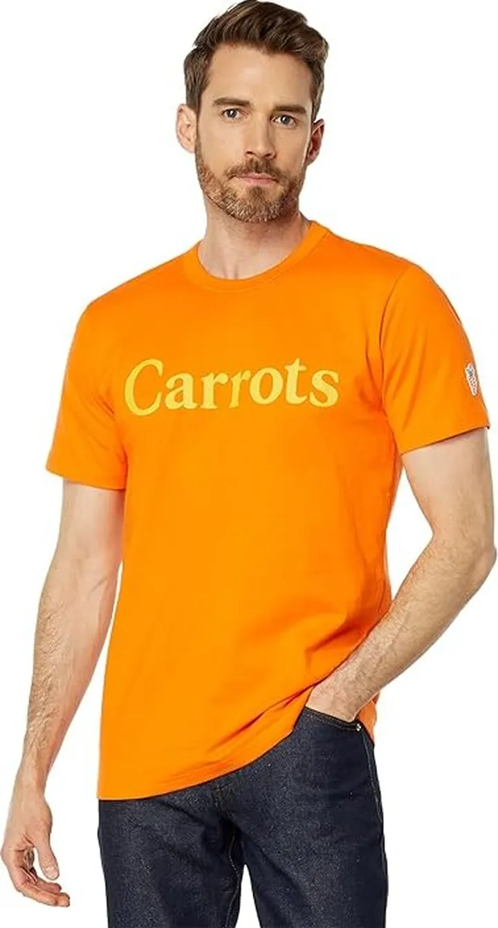Carrots By Anwar Carrots Carrots Wordmark Tee (White) Men's T Shirt