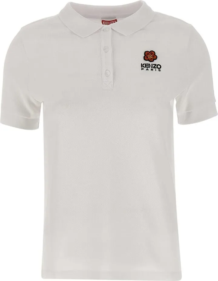 crest Logo Cotton Polo Shirt