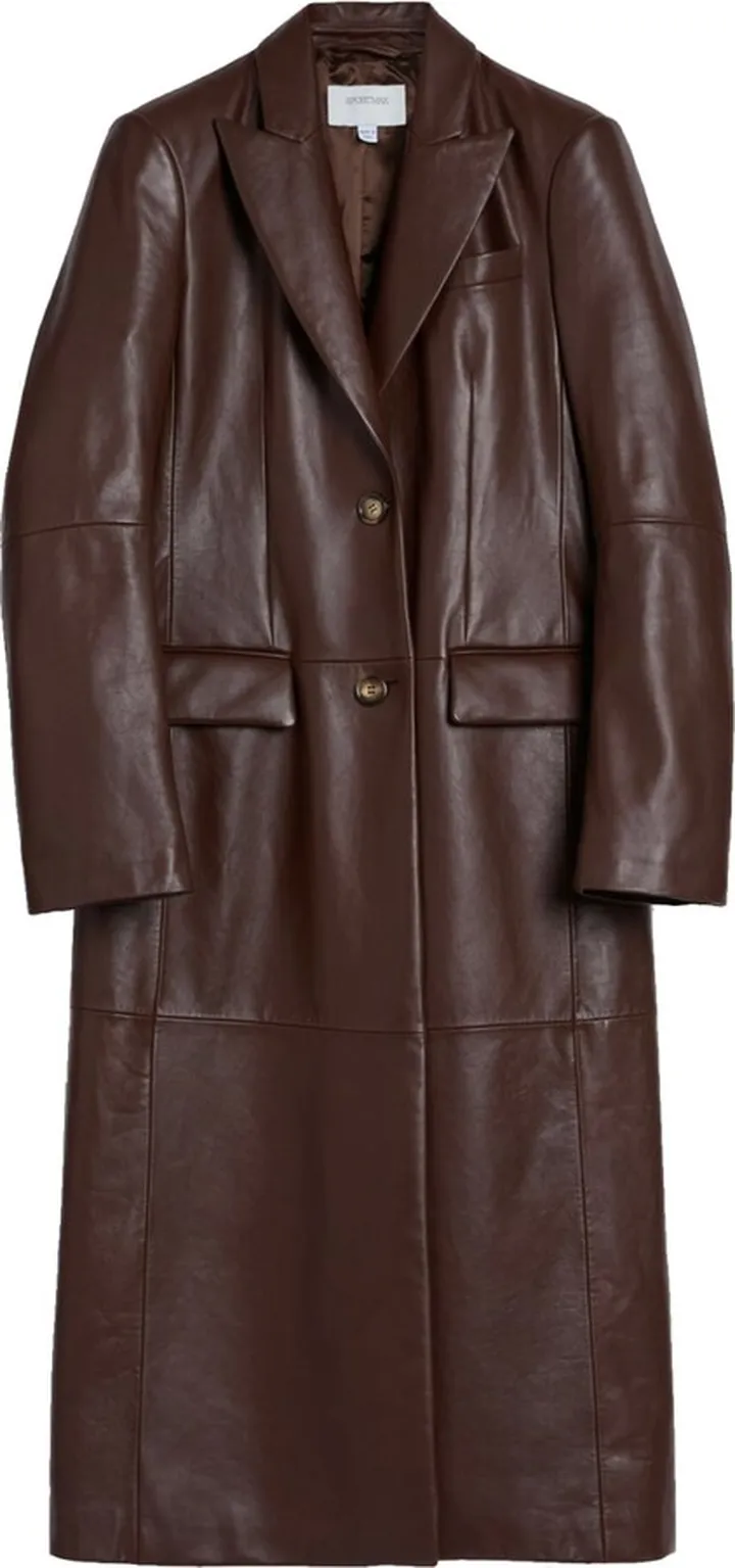 Sportmax Leather Trench Coat