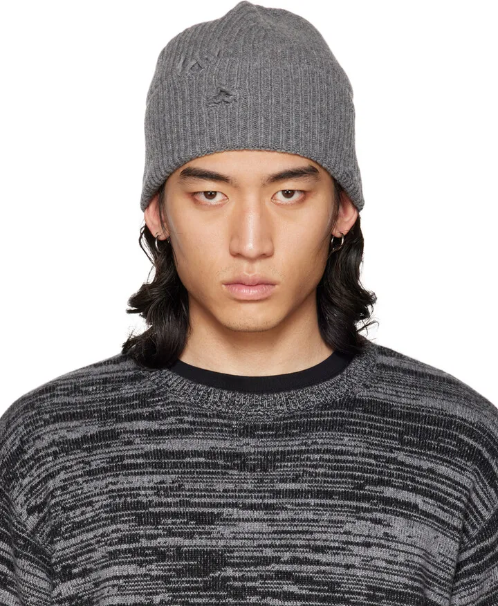 Han Kjobenhavn Gray Distressed Beanie