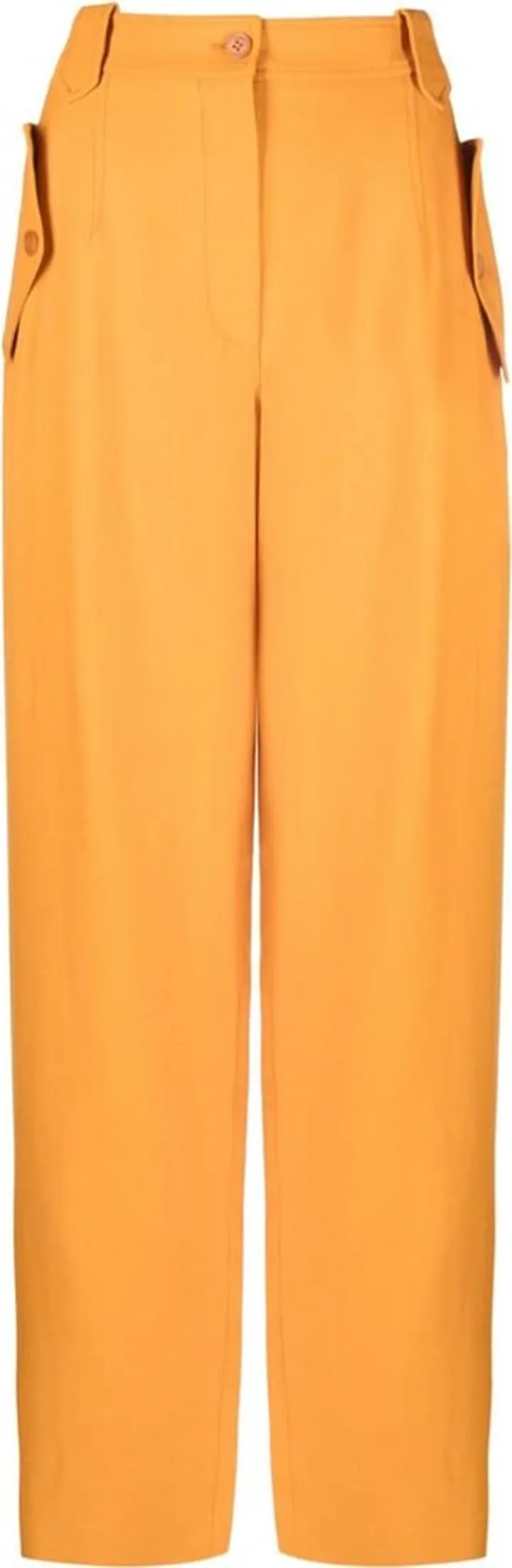 High-Waisted Straight-Leg Trousers