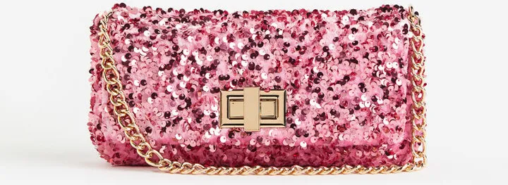 Sequined Shoulder Bag