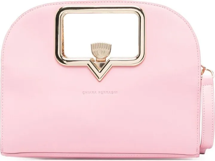 Cut-Out Handle Tote Bag