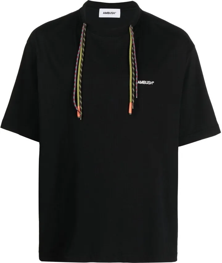 Black Drawstring Organic Cotton T-Shirt