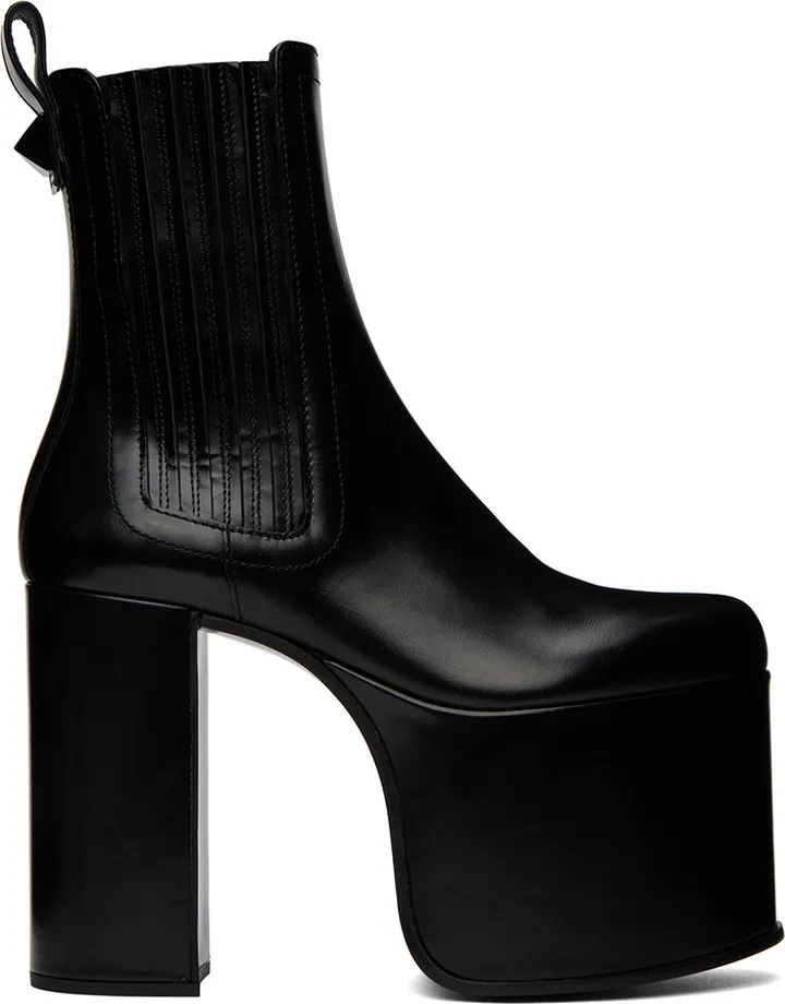 Valentino Garavani Black Club Platform Boots