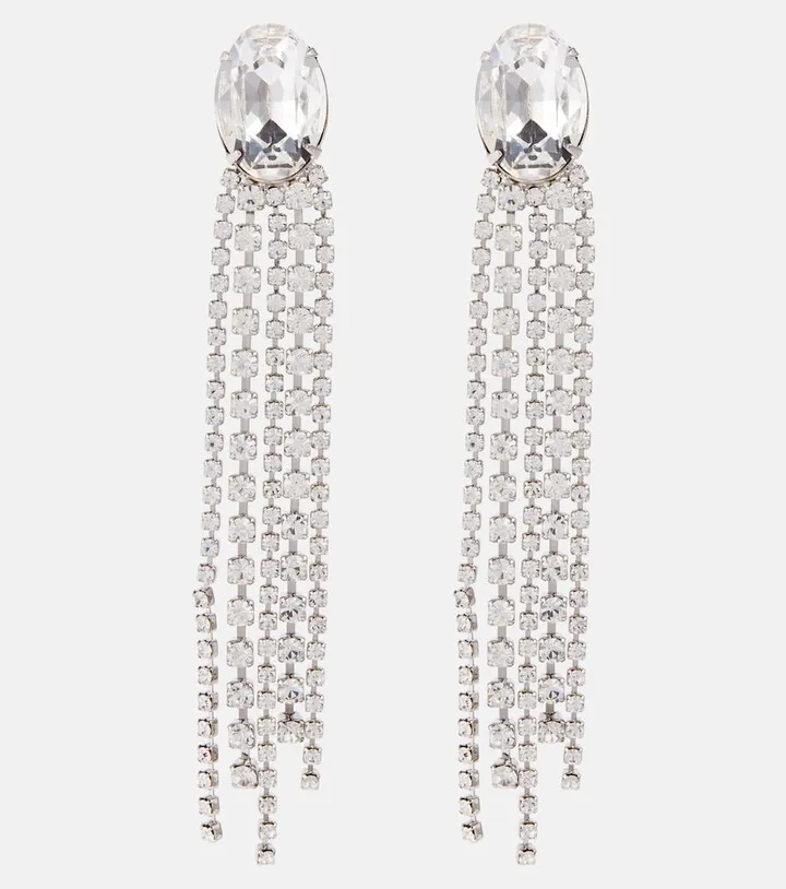 Crystal-embellished earrings