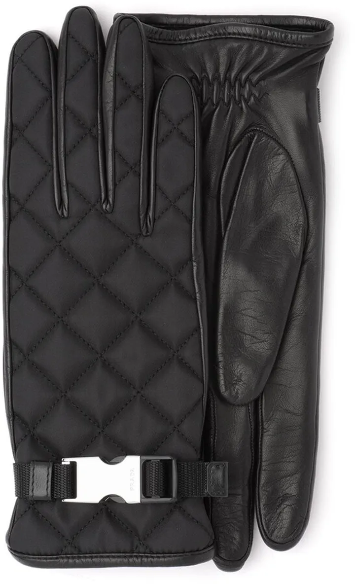 Quilted Buckle Gloves
