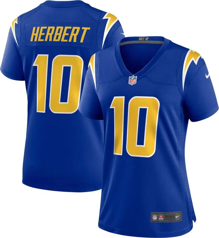 Women's Justin Herbert Royal Los Angeles Chargers Game Jersey
