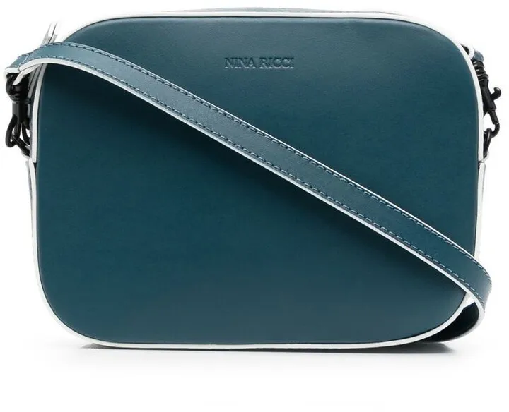 Logo-Debossed Leather Camera Bag