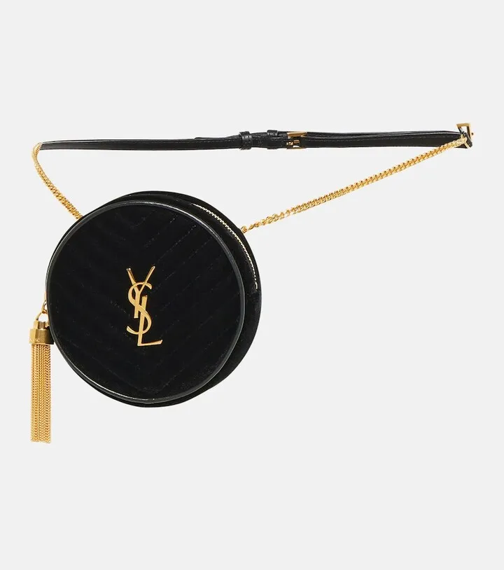 Vinyle Mini velvet belt bag