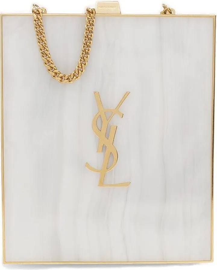 Saint Laurent Tuxedo Logo Plaque Shoulder Bag