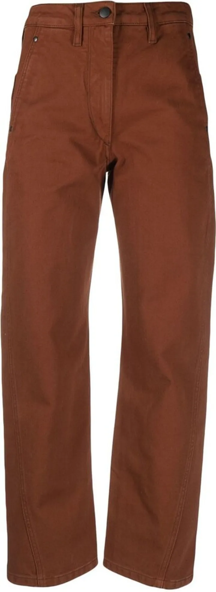 Cropped Straight-Leg Trousers