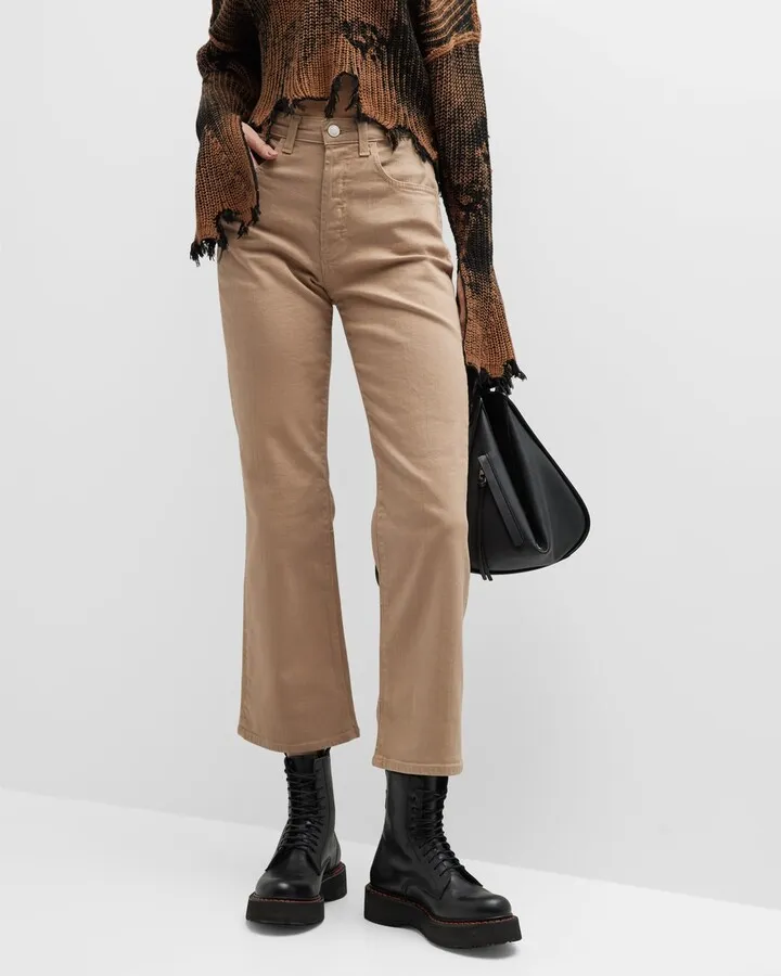 Kinsley High Rise Pop Crop Jeans