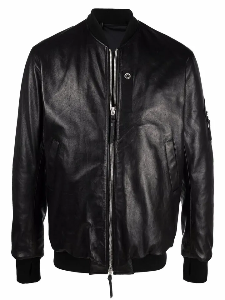 Leather Bomber Jacket