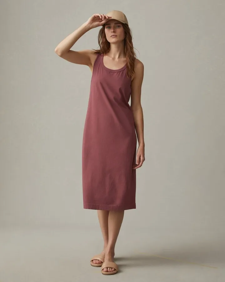 Racer Tank Dress - Currant