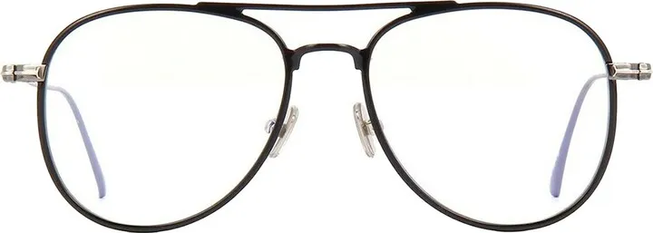 Tom Ford FT 5666-B 001 Unisex Aviator Eyeglasses Black 52mm