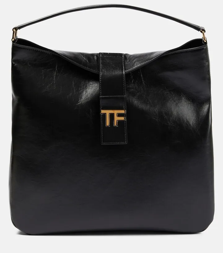 TF Medium leather shoulder bag