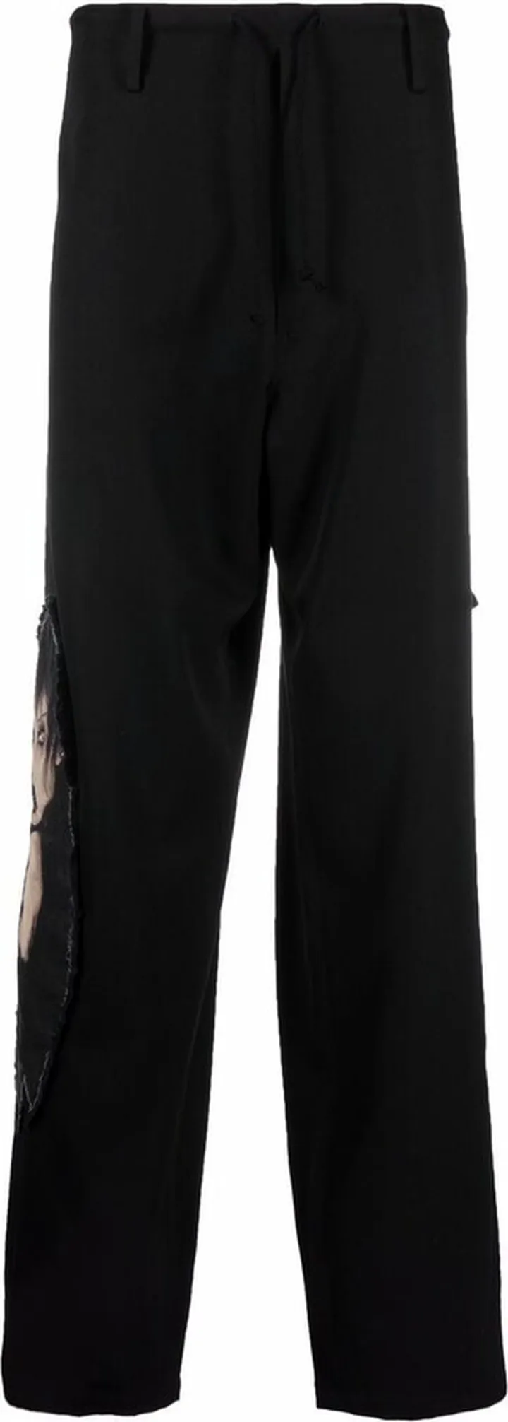 Drawstring Straight-Leg Trousers