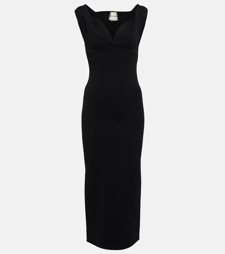 Knit bodycon midi dress
