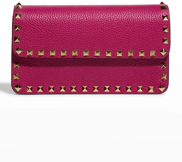 Rockstud Pouch Leather Shoulder Bag