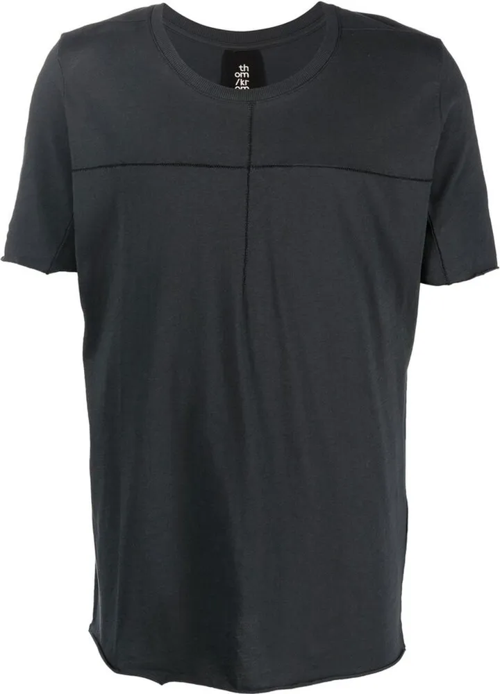 seam-detail crew-neck T-shirt