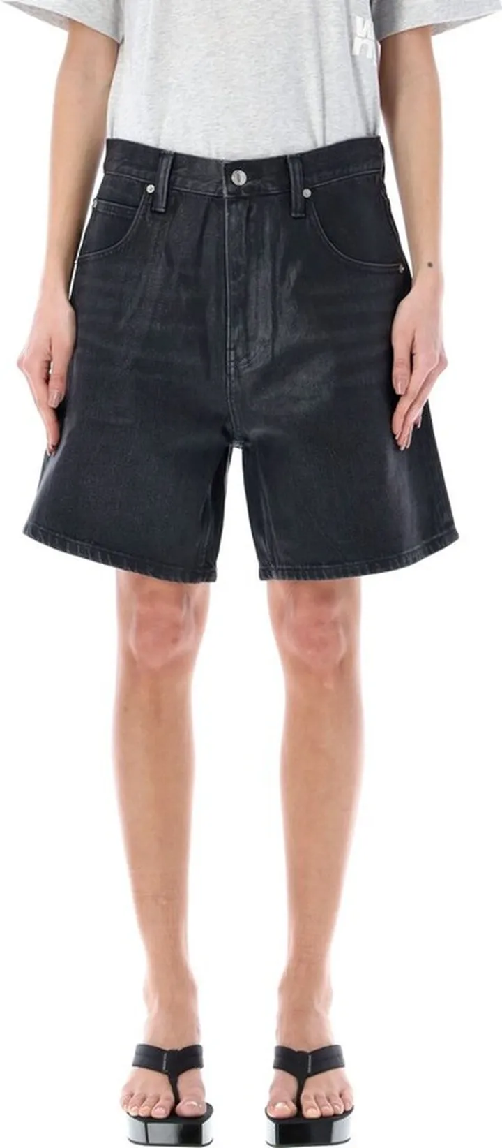 Alexander Wang Knee-Length Denim Shorts