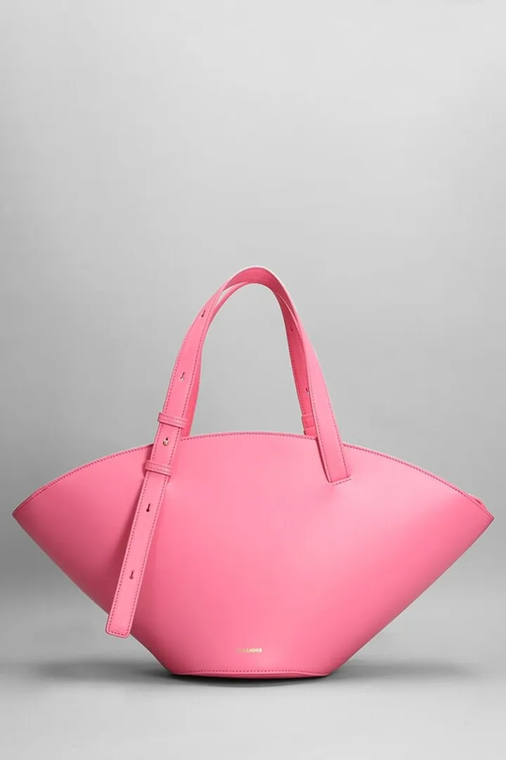 Sombrero Tote In Fuxia Leather